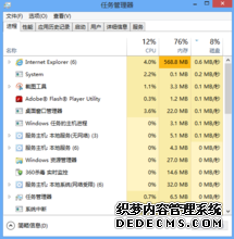 Windows 8任务管理器